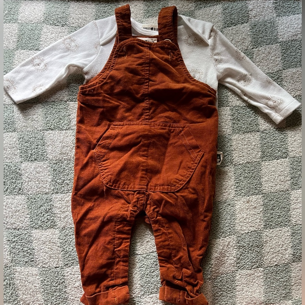 Rabbit + Bear Overall Outfit